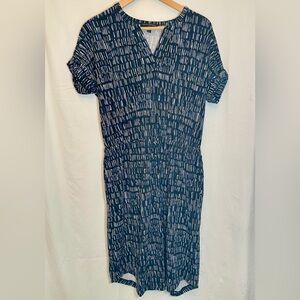 Banana Republic Black and White Patterned Dress